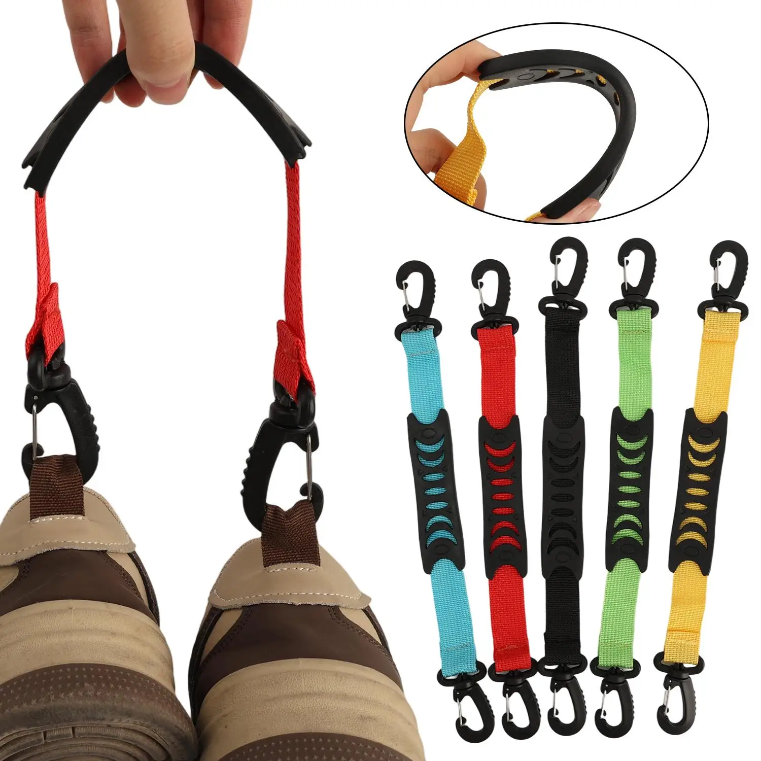 1pcs Nylon Roller Skate Straps for Carrying Strap Leashes Carrier for Ski Boot Shoe Lifter Portable Inline Skate Straps Winter