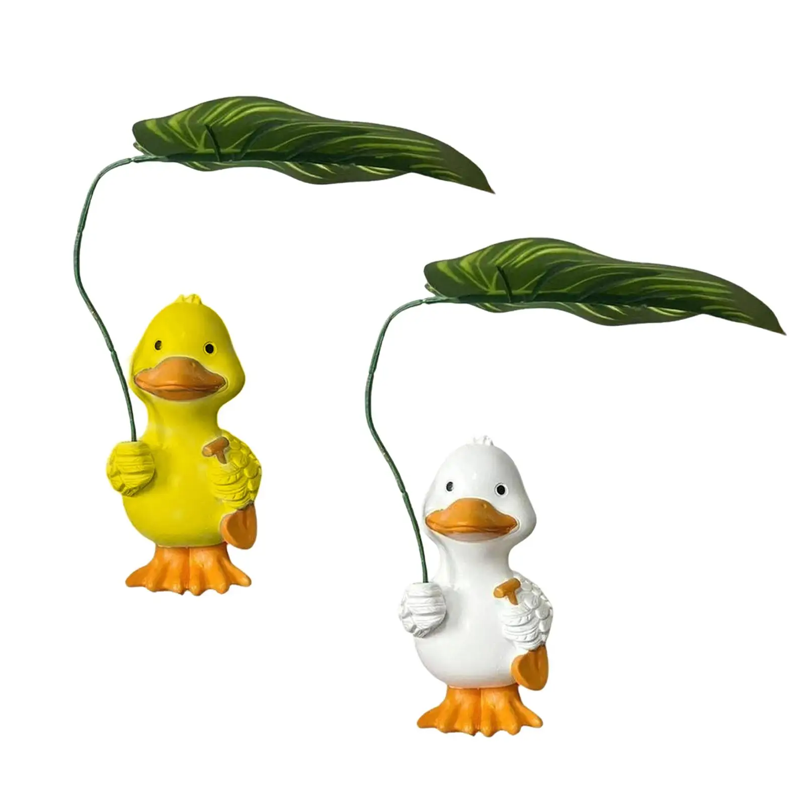 

Duck Statue Desktop Craft Ornament Resin Creative Wedding Gift Cartoon Duck