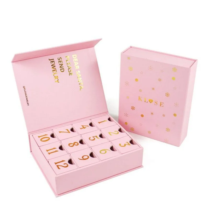 2025customized.Best Selling Factory Customized Design print Cosmetic Advent Mystery Calendar Box