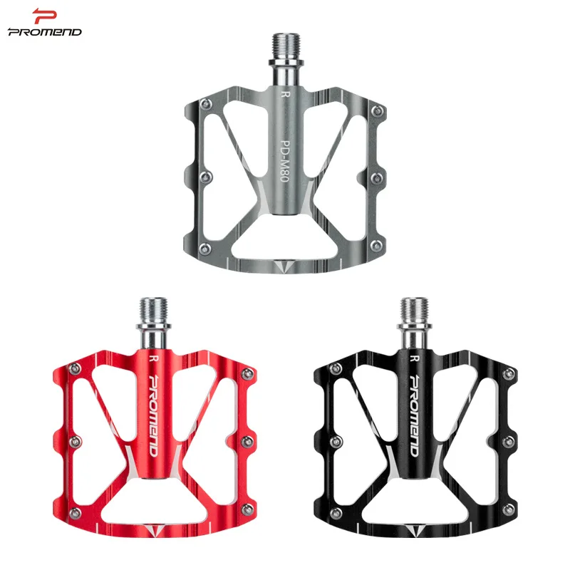 

Promend MTB Bike Pedal CNC Ultra-light Aluminum Non-slip 12 Pins 3 Bearing Big Feet Pedals Pedale Vtt Mountain Accessories