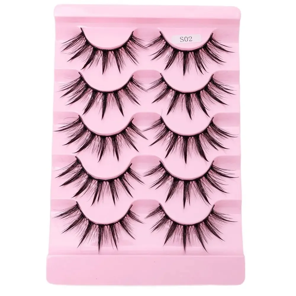 Cruelty-free Soft Band Handmade Craft Extension Wispy Fluffy 3D Faux Mink Eyelashes False Eyelashes Thai Wet Eyelashes