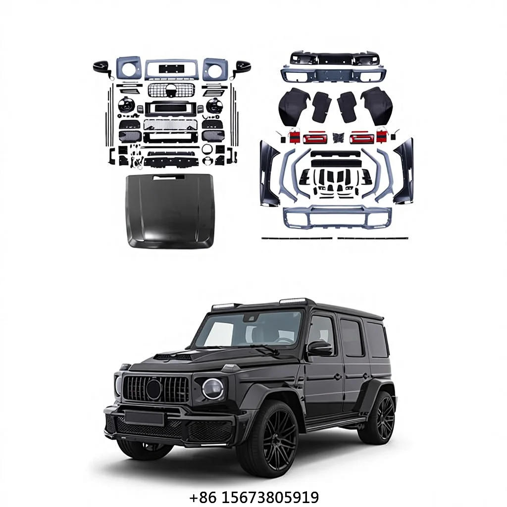 

B Style Conversion Kit for W463 1990-2019 Upgrade to W464 Auto Parts Front Bumper Rear Bumper Hood Bonnet Fenders