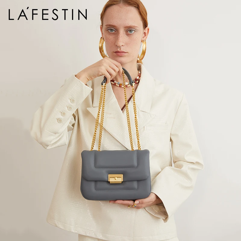 LA FESTIN Original 2023 New Female shoulder bag Fashion Luxury Bag Small Square Chain Bag Handbag Women’bag Crossbody Bag