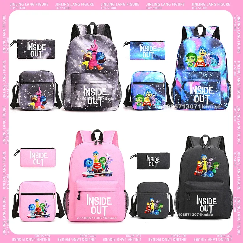 

Inside Out 2 School Bag Cartoon Anime Kid Child Knapsack Teenager Printed Backpack Student Book Bag Rucksack For Children Gifts