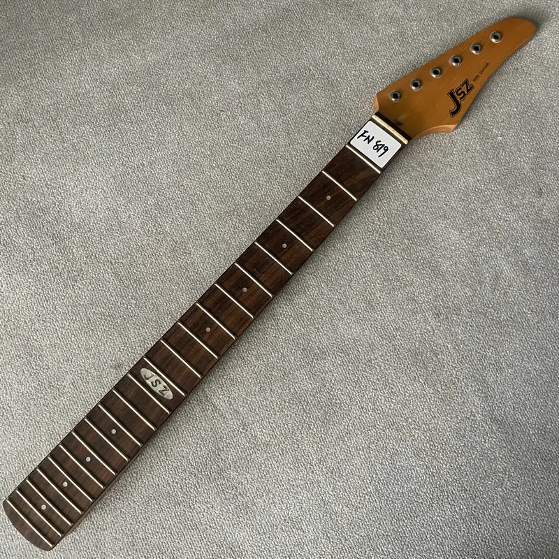 FN819 Origianl JSZ 6 Strings ST Electric Guitar Neck Maple+Rosewood 22 Frets Right Hand 648MM Scales Length DIY&Replace Parts