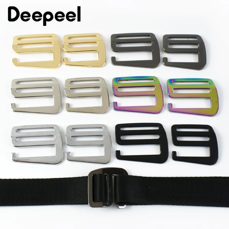 

2/5/10Pcs 19-38mm Metal Tri-Glide Sliders Hook for Backpack Bag Strap Adjust Buckles Belt Clasp Clothes DIY Hardware Accessories