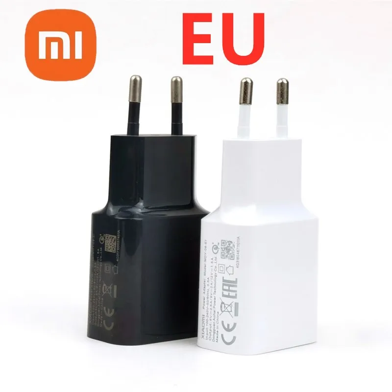 Redmi Note 8 Pro Charger XiaoMi Original 18W QC 3.0 Charging Wall Adapter For Mi 8 6 9 SE RedMi 10C 9T 9 Poco M3 C40 Usb Type C