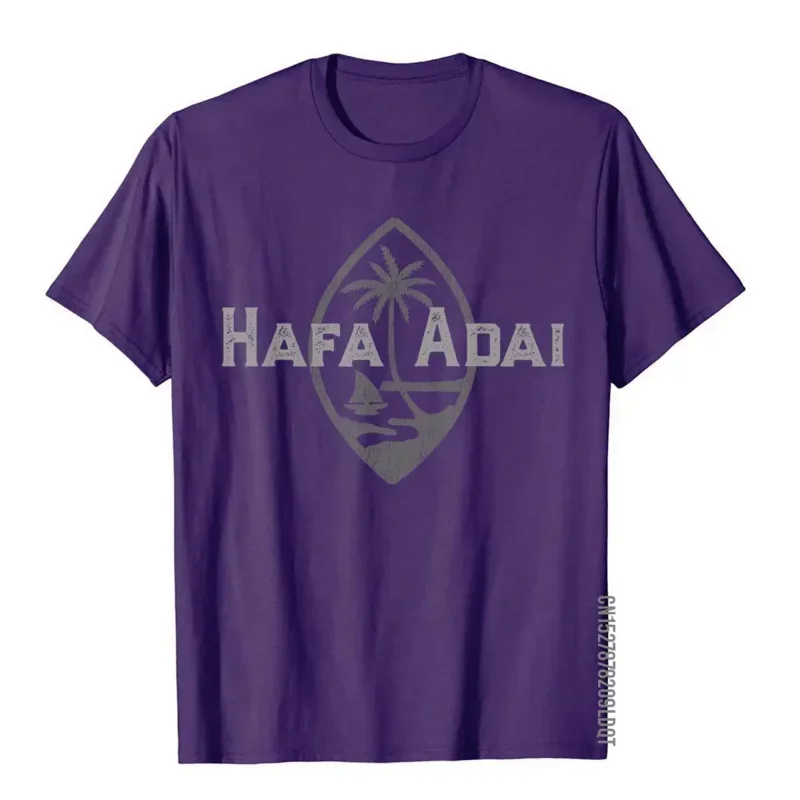 Hafa Adai-hello from Guam vintage design T-shirt cotton t shirts for men tight tops shirt new coming customized