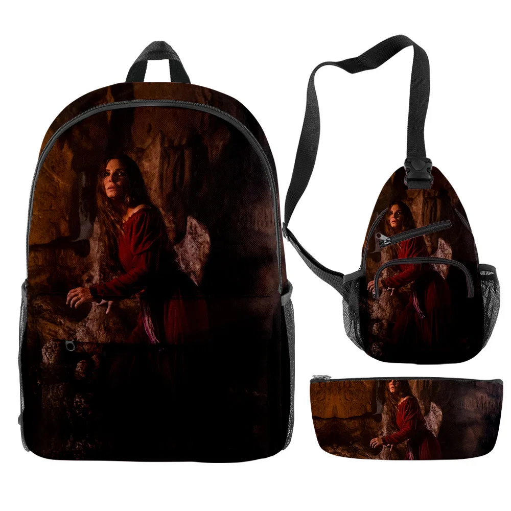 ChimYouthful The Lost City Movie Sac à dos, sac à livres imprimé en 3D, sac à dos pour ordinateur portable, sacs de poitrine, étui à crayons, ensemble de 3 pièces