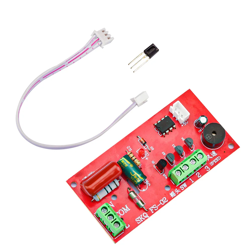 Imagem -03 - Universal Fan Controle Remoto Placa Modificada com Controle Remoto Mini Fan Circuit Board Control Motherboard Elétrica Idiomas