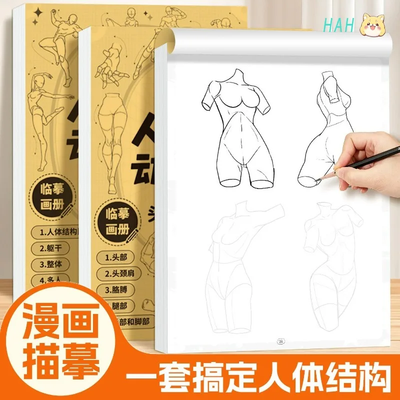 quaderno-di-esercizi-per-tracciare-figure-anime-anatomia-e-principi-dinamici-schizzi-di-figure-auto-studio-per-principianti-assoluti-hb-store