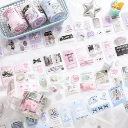 Korean Ins Cute Fresh Decoration Tape Handbook Scrapbooking Collage Material Cutting Film Sticker Tapes School Stationery