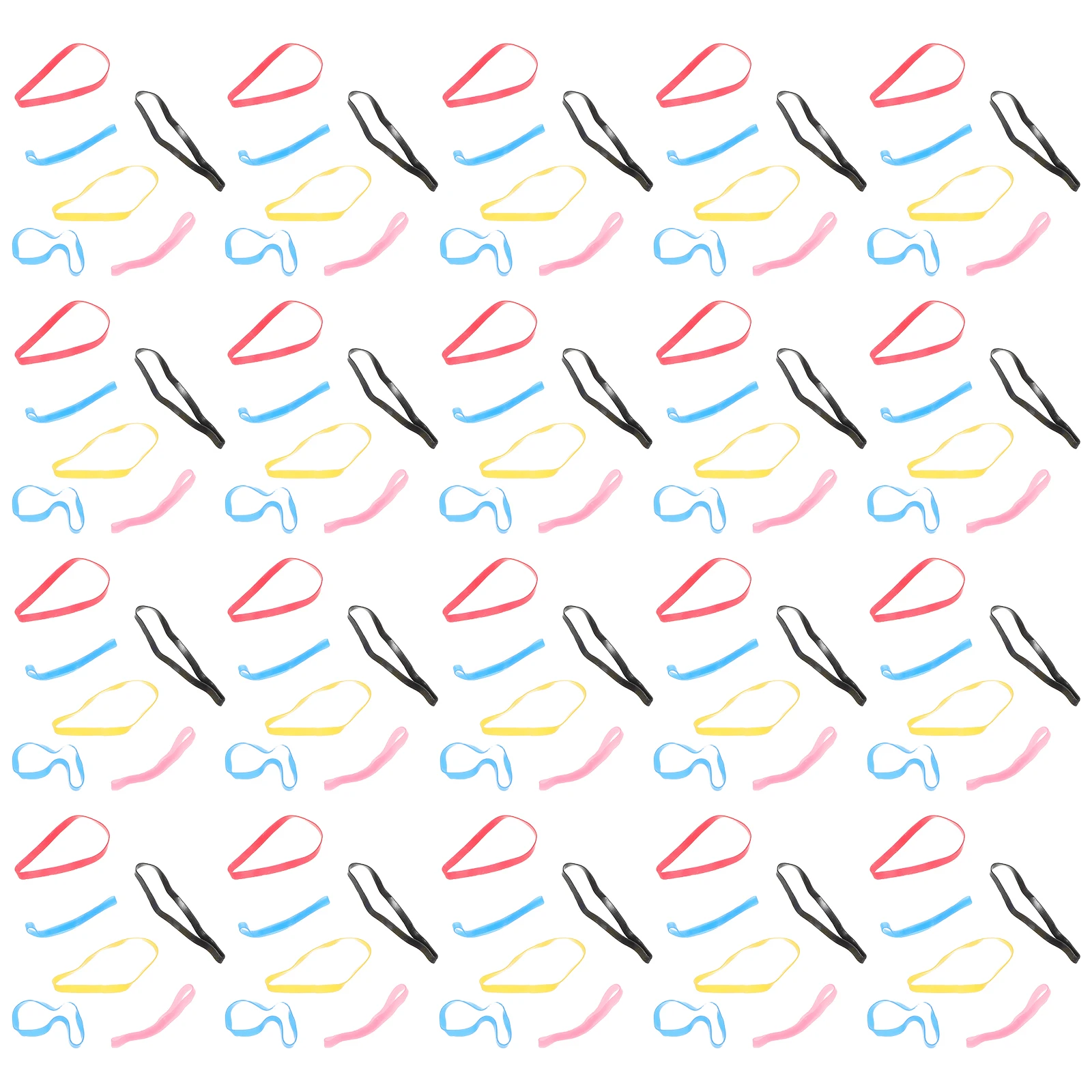 

100pcs Hair Ties Elastic Disposable Mini Rubber Rings Baby Accessories Ponytail Holder Soft Plastic Craft Style