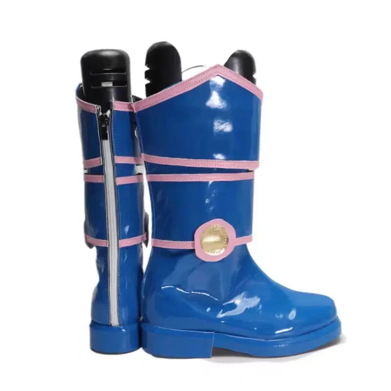 A;3\v,7'd/Anime Shoes Yu-Gi-Oh Black /Dark Magician Girl Mana Cosplay Boots Halloween Costume Accessc;4'b,7'm\1/