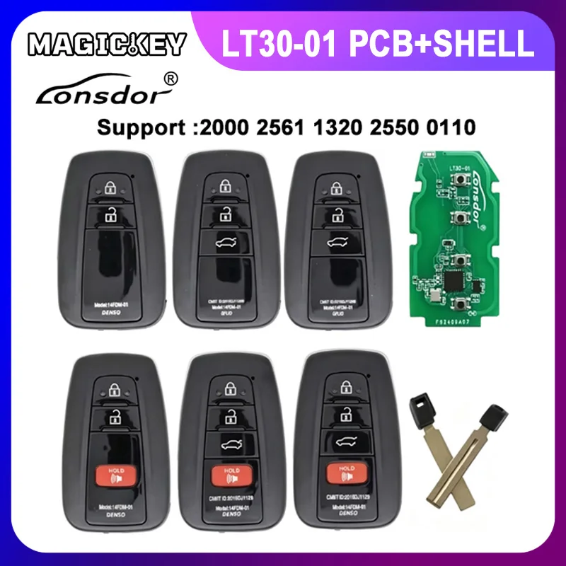 Lonsdor LT30 LT30-01 for Toyota 4A Universal Smart Key used with K518PRO Programmer