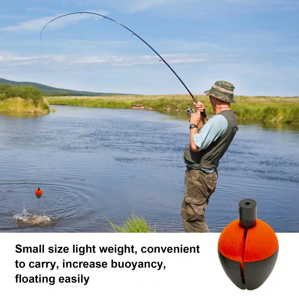 Lightweight Buoy Bobber 10pcs Oval Eva Fishing Floats for High Visibility Long Casting Freshwater Buoyancy Bobbers for Carp