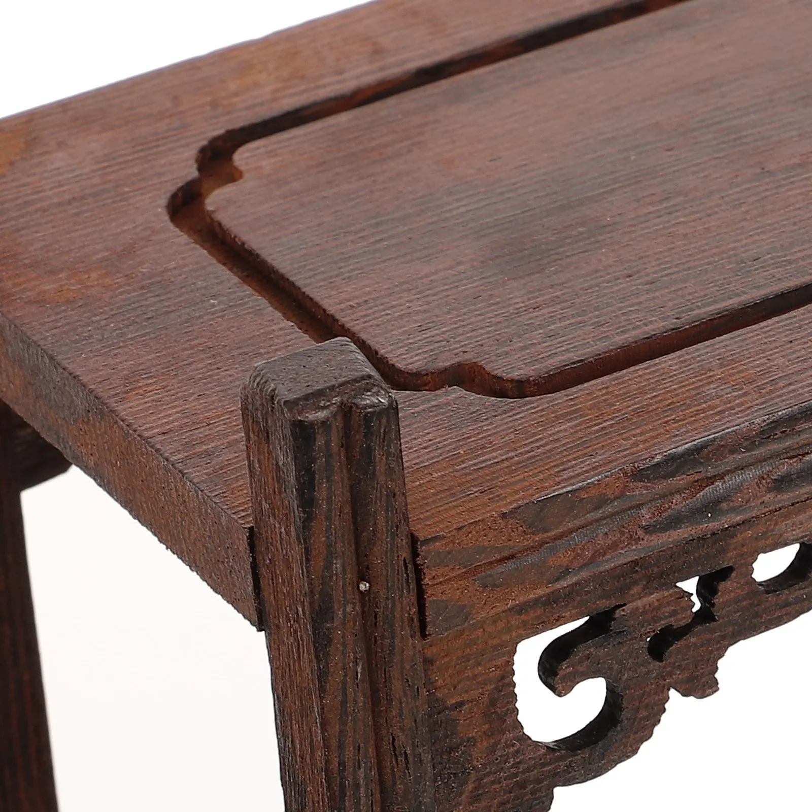 Chinese Style Wooden Display Shelf Vintage Pavilion Design Multi-Layer Curio Stand for Home Decor Living Room Tea House