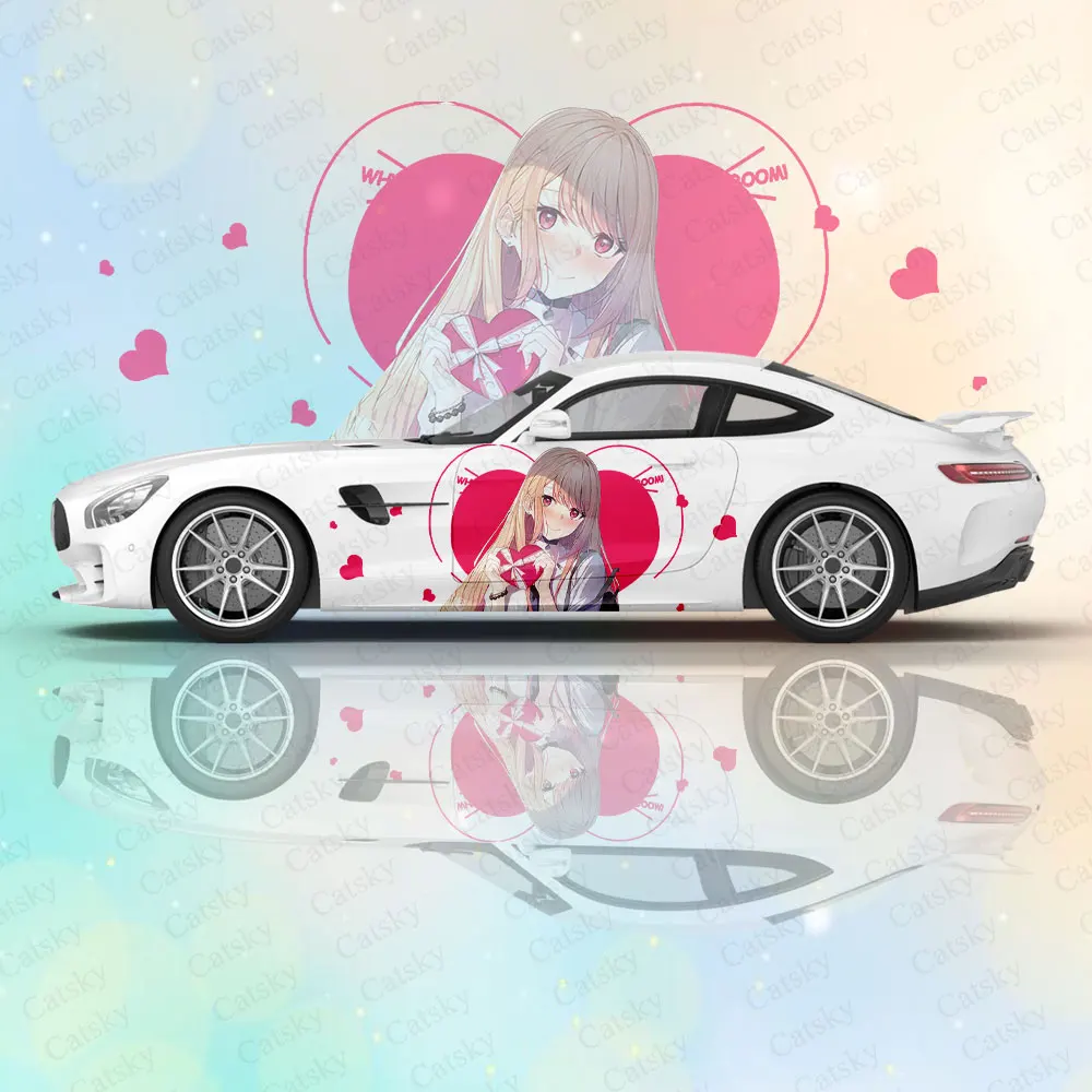 Kitagawa Marin Car Body Stickers Anime Itasha Vinyl Car Side Decal Sticker Car Sticker Automotive Decor Film