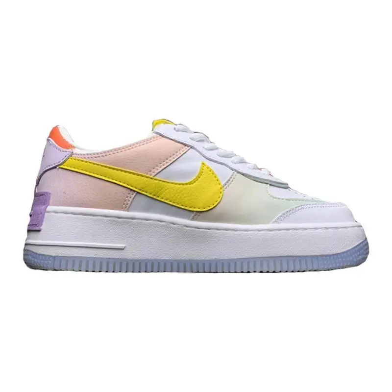 Nike Air Force 1 Low Shadow Branco Hidrogênio Azul Roxo Tênis feminino CW2630-141