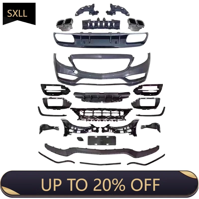 

Auto Parts China Car Bumper Class C W205 Upgrade C63 Body Kit Front Bumper Grille Side Skirt Rear Diffuser