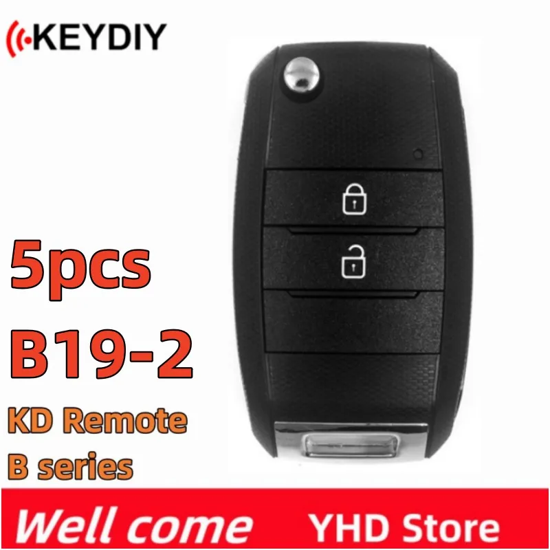 10pcs Keydiy KD B19 Universal Remote Key  2/3/4 Buttons Car Remote Key for KD900 KD-x2 KD Mini Key Programmer