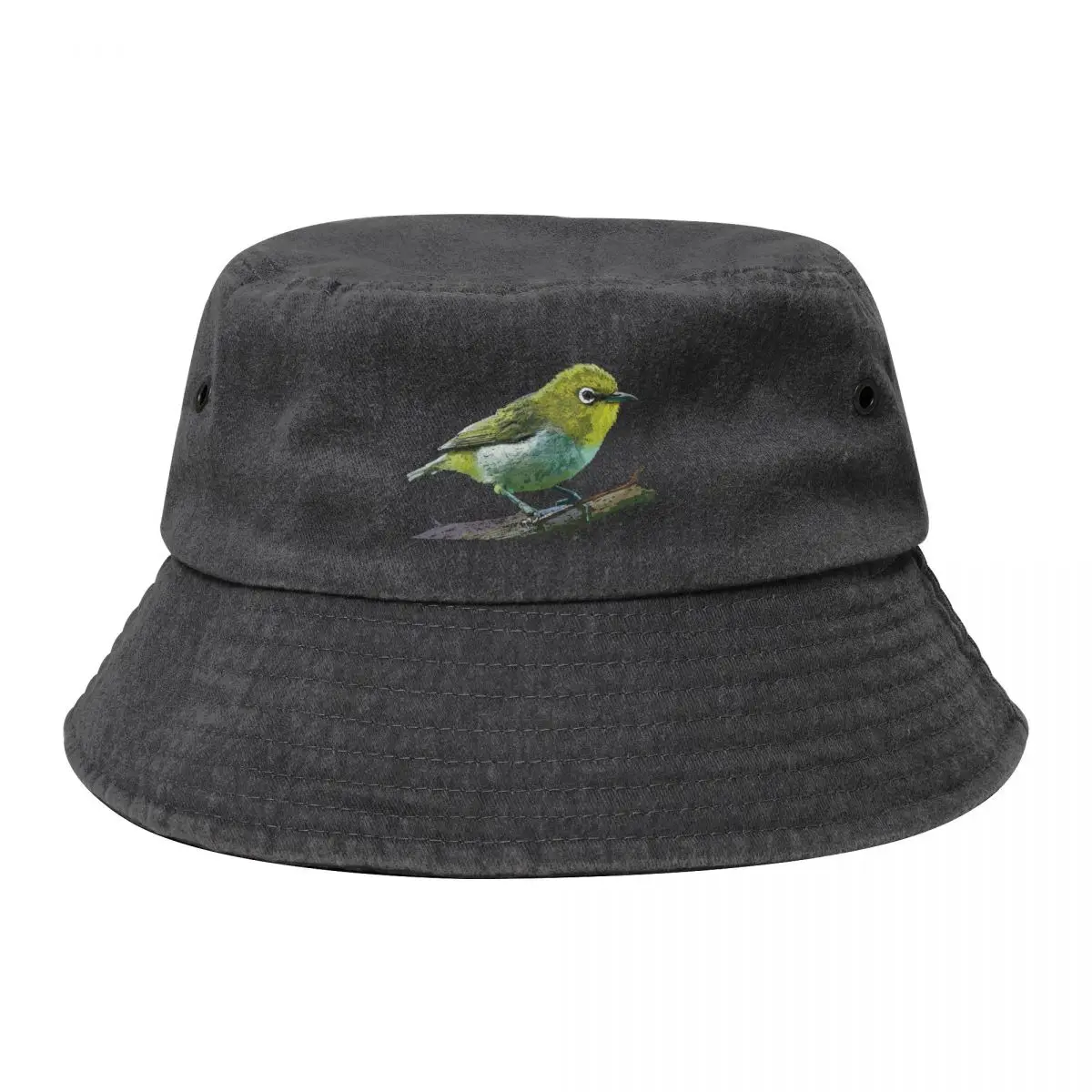 

Japanese white eye Bucket Hat hats on offer tactical cap western Hat Woman Men's
