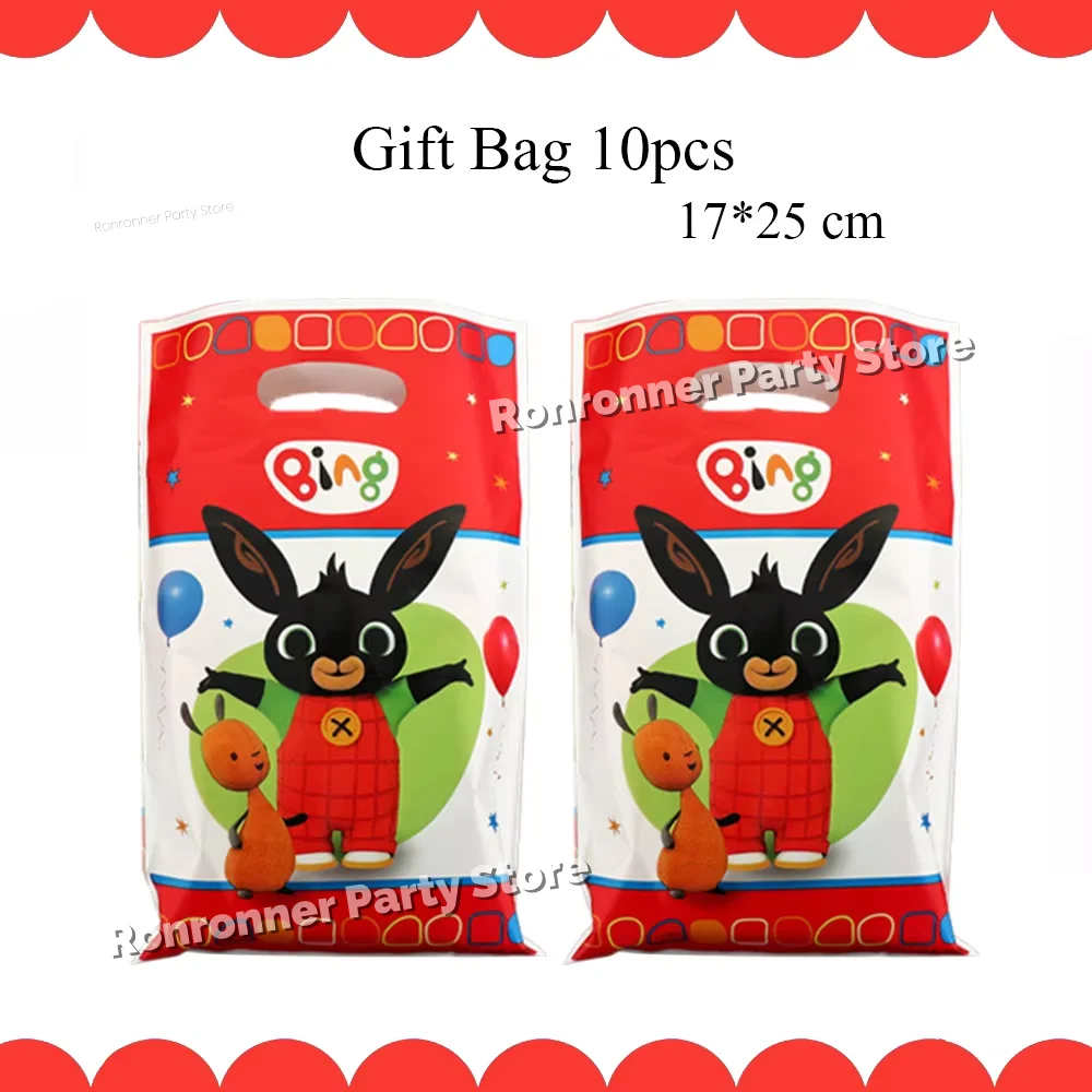 Konijn Anime Verjaardagsfeestje Decor Set Ballonnen Leuke Cartoon Servies Tafelkleed Cup Kinderen Meisjes Babyshower Verjaardagscadeaus