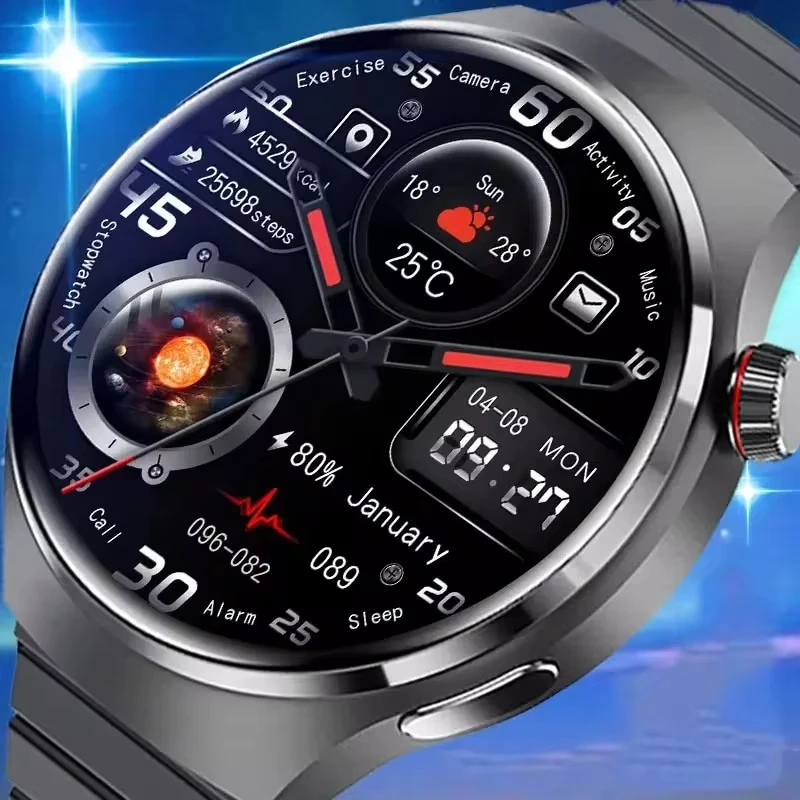 

LAXASFIT Watch 4 Men Women Smartwatch Gift 2025 New Sport Smart Watch Bluetooth Voice Phone Watch NFC Smart Watches