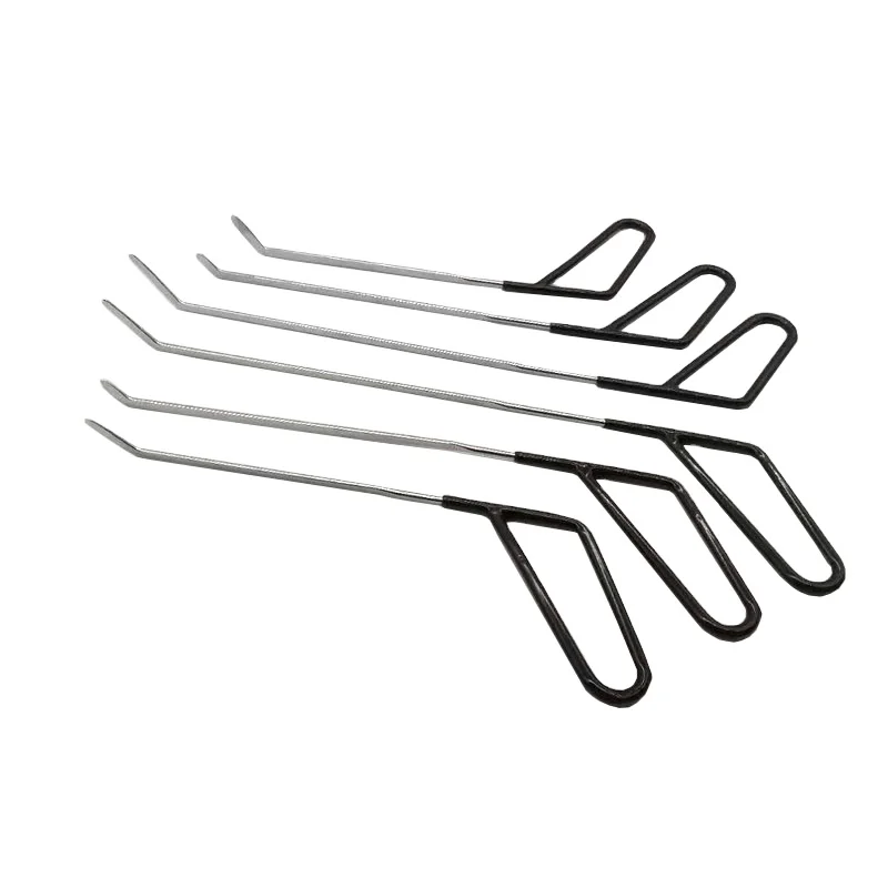 

6Pcs Refine Hook and Rod Tools Auto Hail Dent Hook Tools Paintless Dent Autobody Repair Rod Car Small Dent Removal Tools