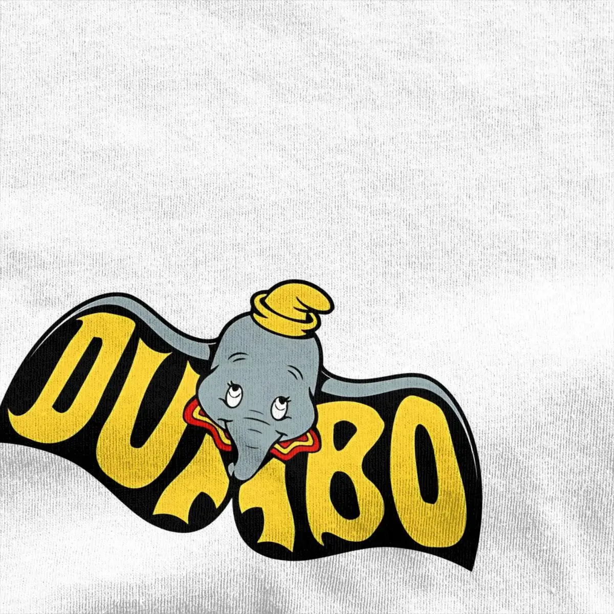 DUMBO Cartoon T Shirt Men Vintage Cotton T Shirts Beach O-Neck Trending Tees Print Oversize Clothing