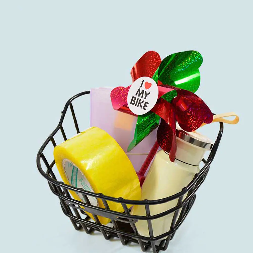 

1Pcs Universal Bike Basket for Strong Iron Construction Large Storage Cycling Container Front Rack Compatible with Most