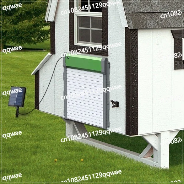 Remote control automatic chicken coop door automatic rolling shutter door pet household chicken coop door