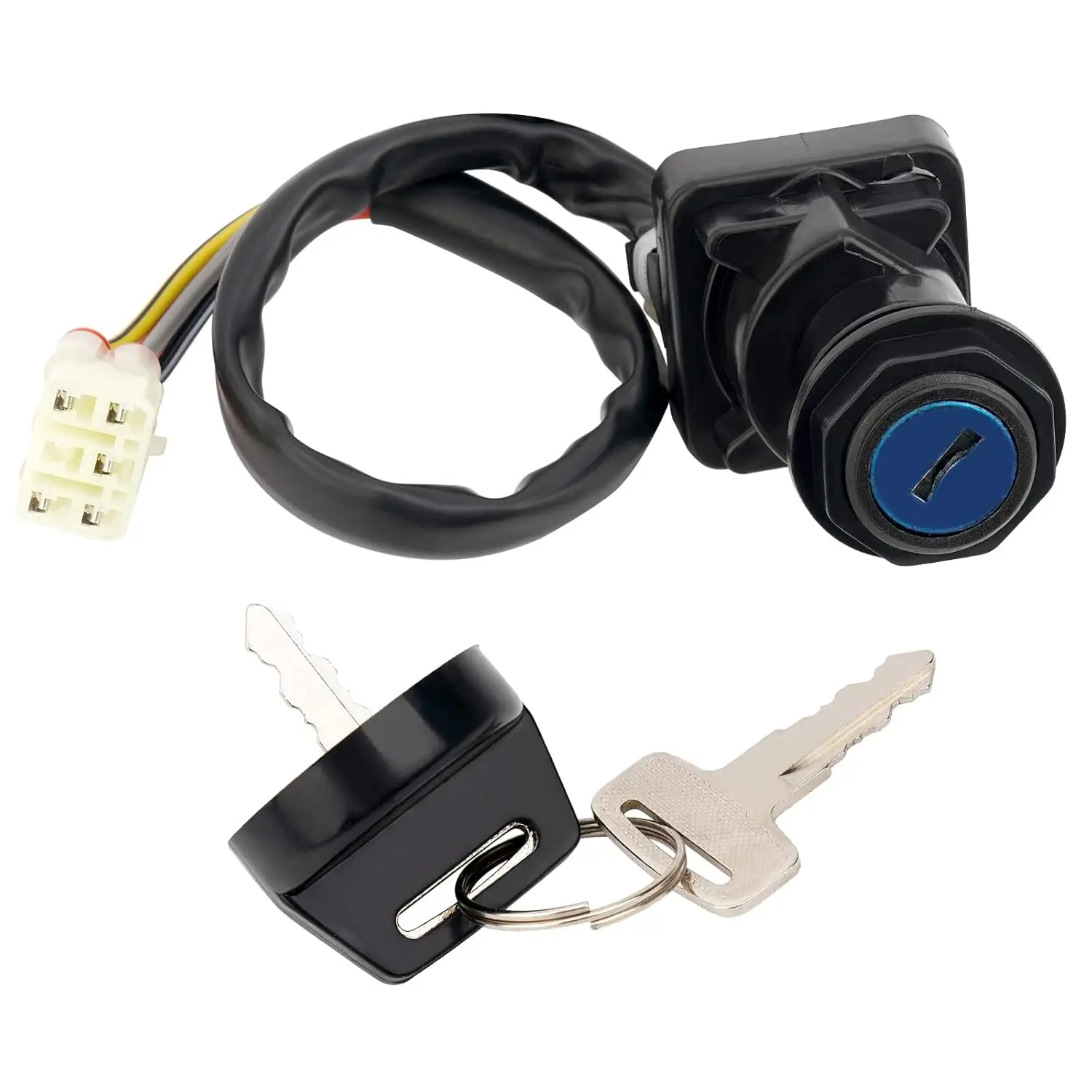 Ignition Key Switch 37110-38F19 Compatible with for Suzuki LTA LTF 400  KingQuad 2002-2018 | OEM Repl 37110-38F00 37110-38F10