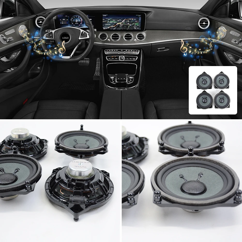 Altavoz subwoofer de coche para Benz C W205 GLC X253 E W213 series, alta calidad, tweeter bass horn, audio de rango medio, reacondicionamiento de