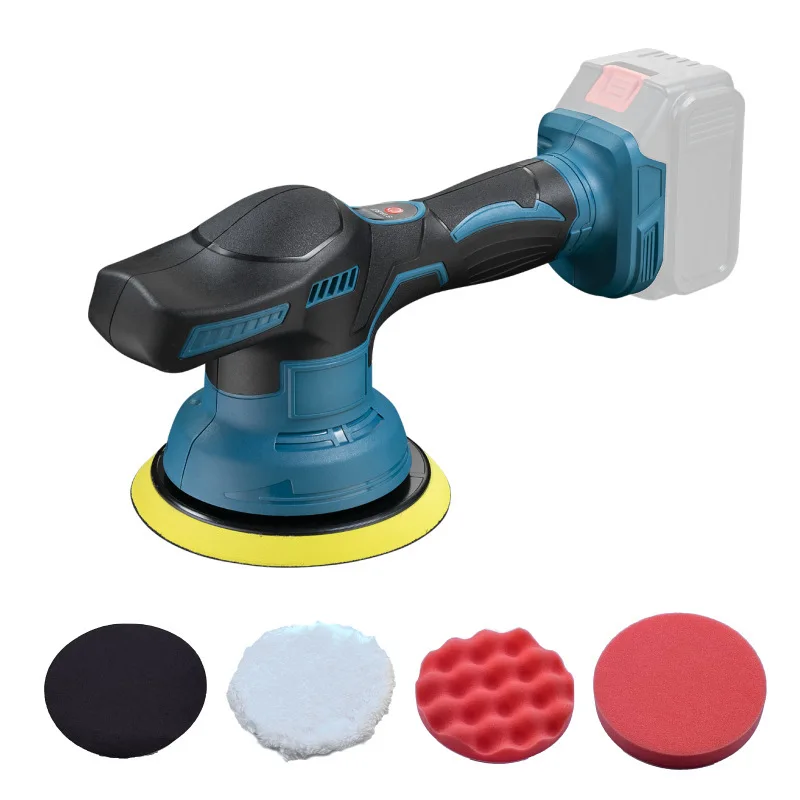 Cordless Car Polisher 8 Gears Adjustable Auto Electric Waxing Sanding Sealing Glaze Machine Tool Fit for Makita 18V Battery