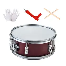 13inch Snare Drum Portable with Drumsticks Lightweight Double Tone Drum Music Drums for Beginners Boys Girls Kids Teens Children