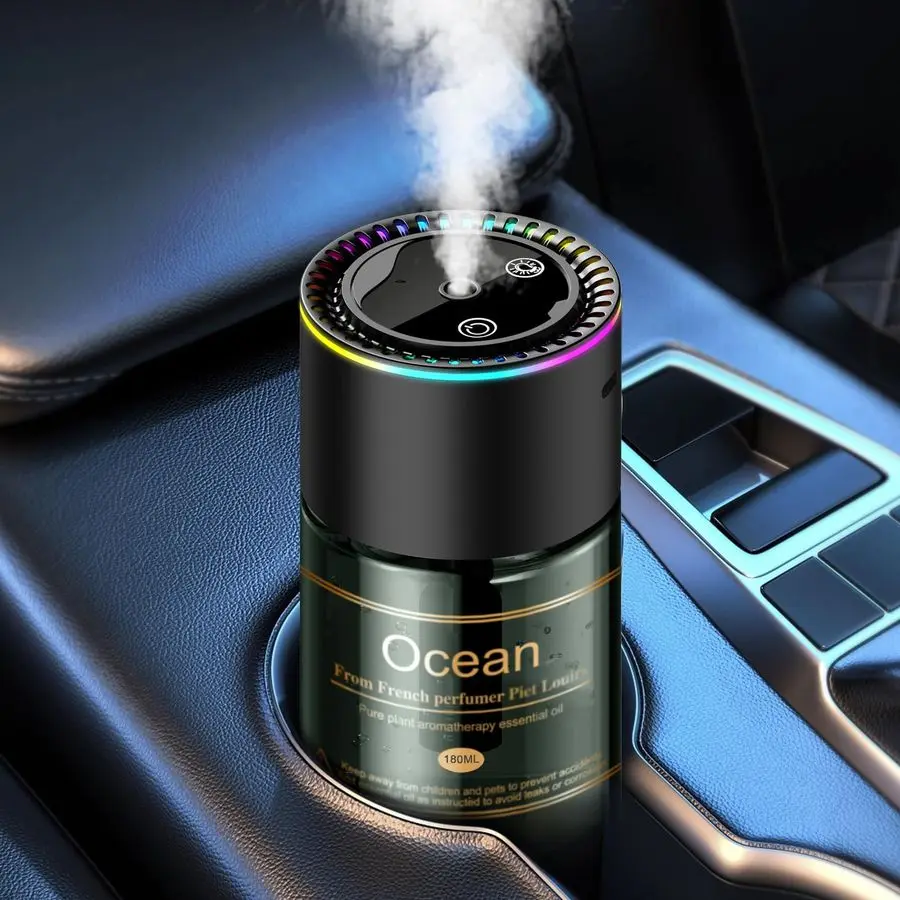 

Car Air Freshener Diffuser 270Day LongLasting Essential Oil 6.09 Fl Oz 180ml, Auto On Off Sensor, Ultrasonic Dual Modes, MultiMo