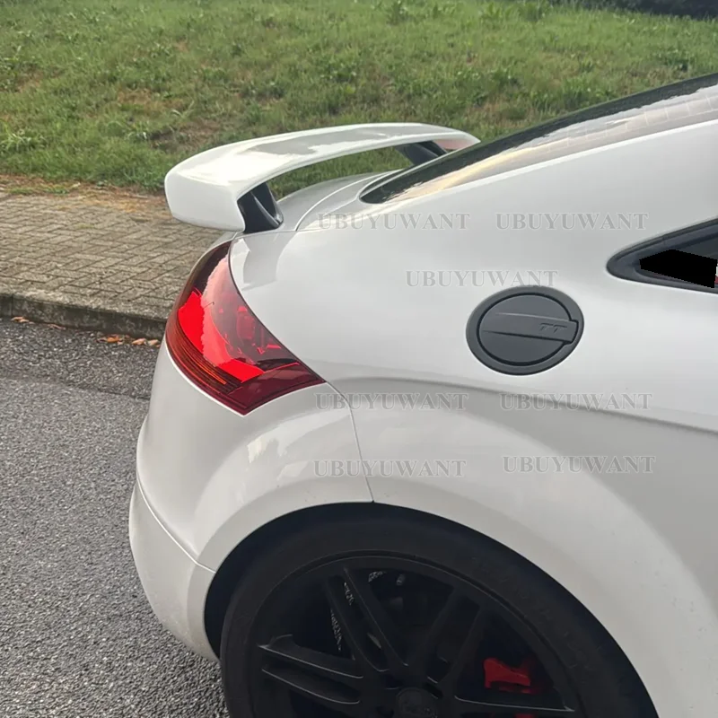 Carbon Fiber Stamm Spoiler Für Audi TT MK2 Boot Flügel Lip Dekoration Körper Kits Spoiler 2008 2009 2010 2011