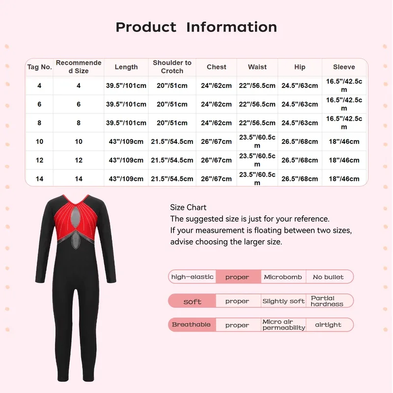 Body per danza classica per ragazze per bambini Pattinaggio di figura Acrobazie Ginnastica Performance Costume Manica lunga Tuta con strass lucidi