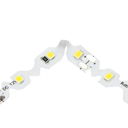 12V S kształt taśmy LED elastyczna taśma LED 2835 ciepły biały biały 60 led/m gięcie litery kanałowe S typ litera 6mm PCB 50m