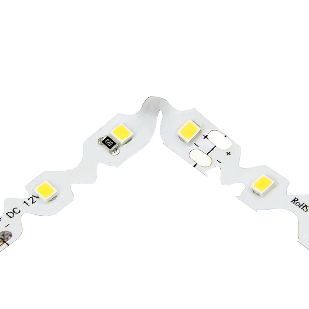 12V S Shape LED Strip LED Flexible Tape 2835 Warm White White 60LED/m Bending Channel Letter S Type Letter 6mm PCB 5m 50m 100m