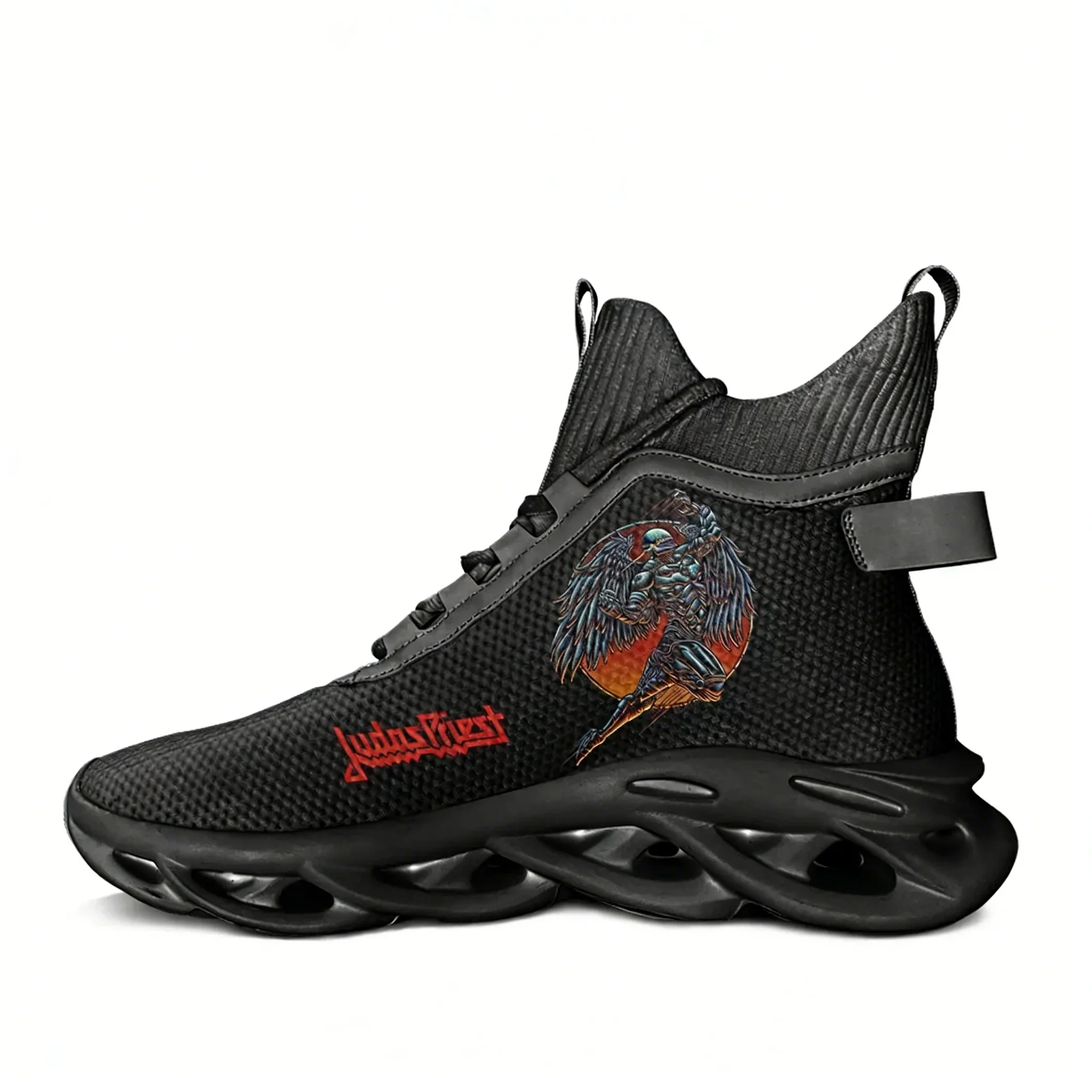 

Judas Priest High Top Flats Sneakers Mens Womens Running Sports Shoes High Quality Sneaker Lace Up Mesh Footwear Customize Shoes