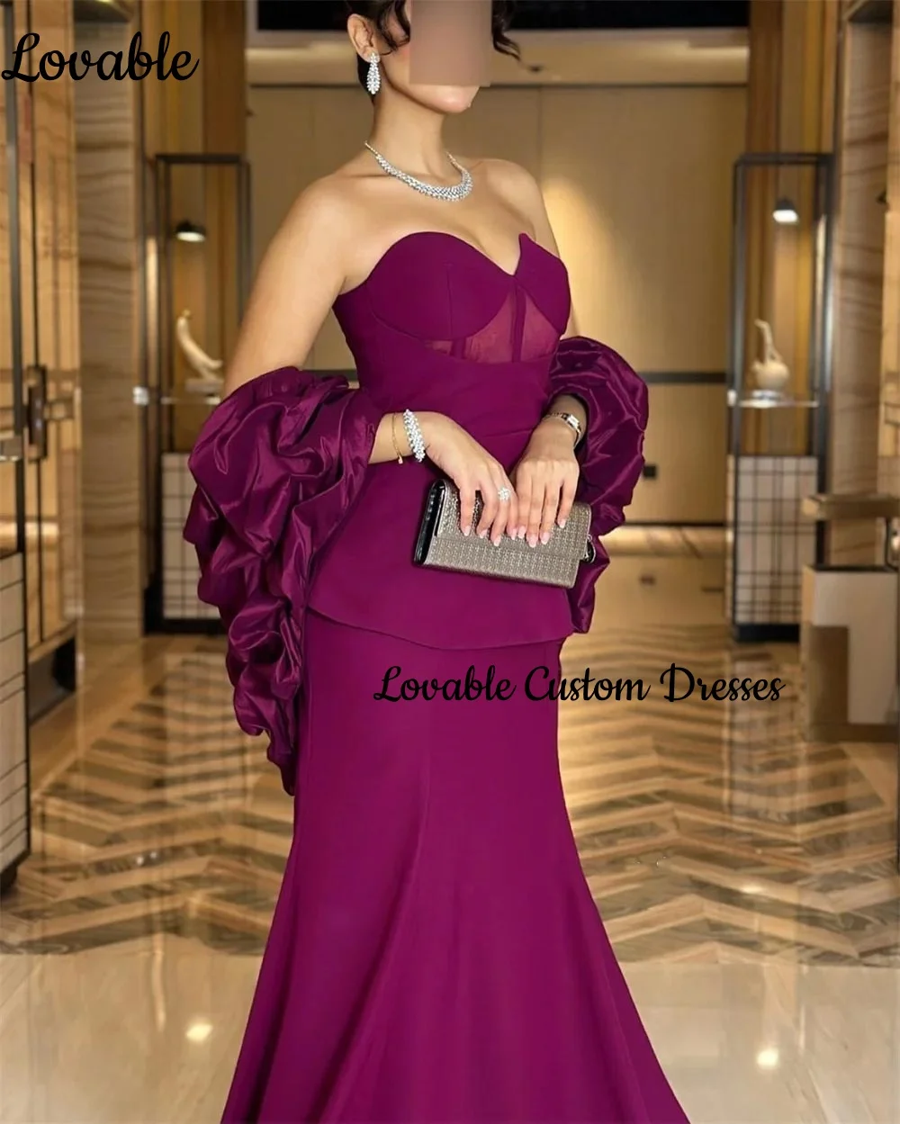 فساتين دبي للحفلات الراقصة مخصصة على شكل حرف a على شكل قلب كشكش مناسبة رسمية فساتين بطول الأرض وسحاب حتى الأشرطة فستان الحفلات #6