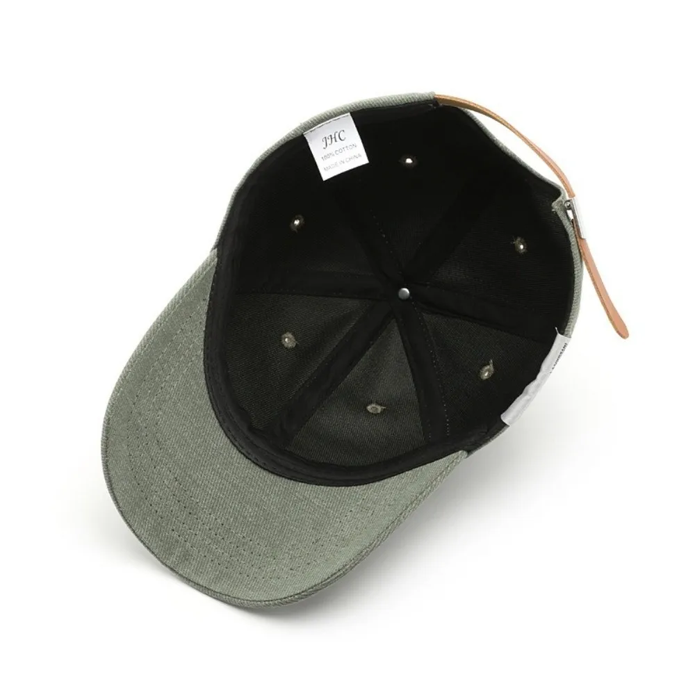 Fashion Hip Hop Baseball Cap Straight Buckle Solid Color Sun Hat ETS.1973 Tag Men Snapback Caps Men
