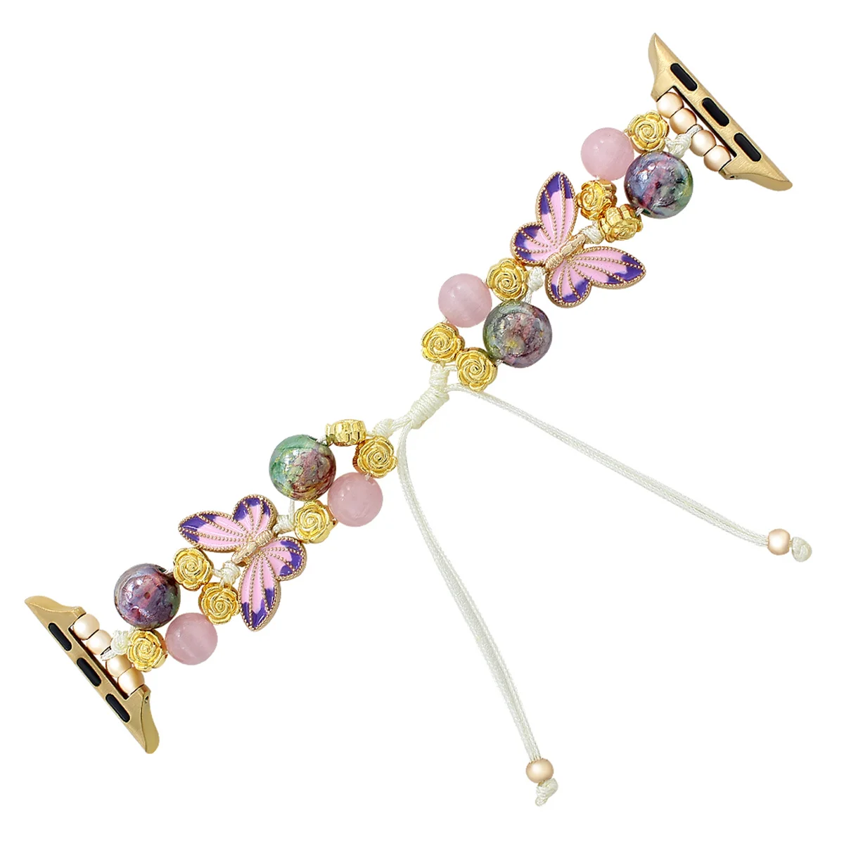 Bracelet de montre à bijoux pour iWatch Ultra 2 Series 10/9/8/7/6/5 Bracelet de montre tendance 42/44/45/46/49 mm 38/40/41 mm_voghion.com
