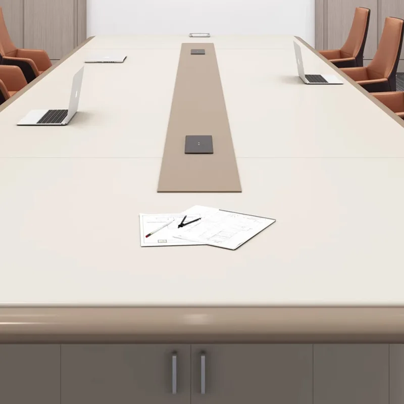 Large office conference table Long table Simple modern conference room negotiation table