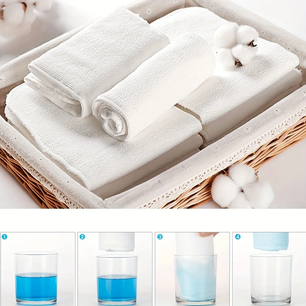 6 قطع من حشوات الحفاضات للبالغين قابلة للتنفس - 4 طبقات من الألياف الدقيقة القابلة للغسل، قابلة لإعادة الاستخدام لكبار السن