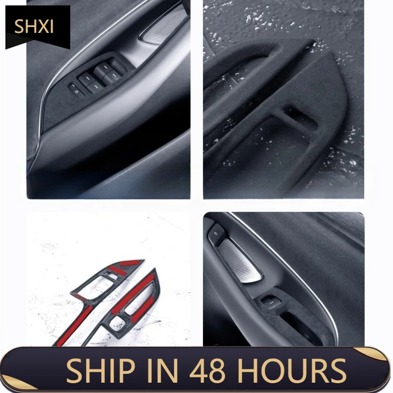 Good Quality NewFor Xiaomi SU7/SU7 Ultra Car Accessories Door Buttons Decorative Frames Modified Interior Supplies Door Switch T