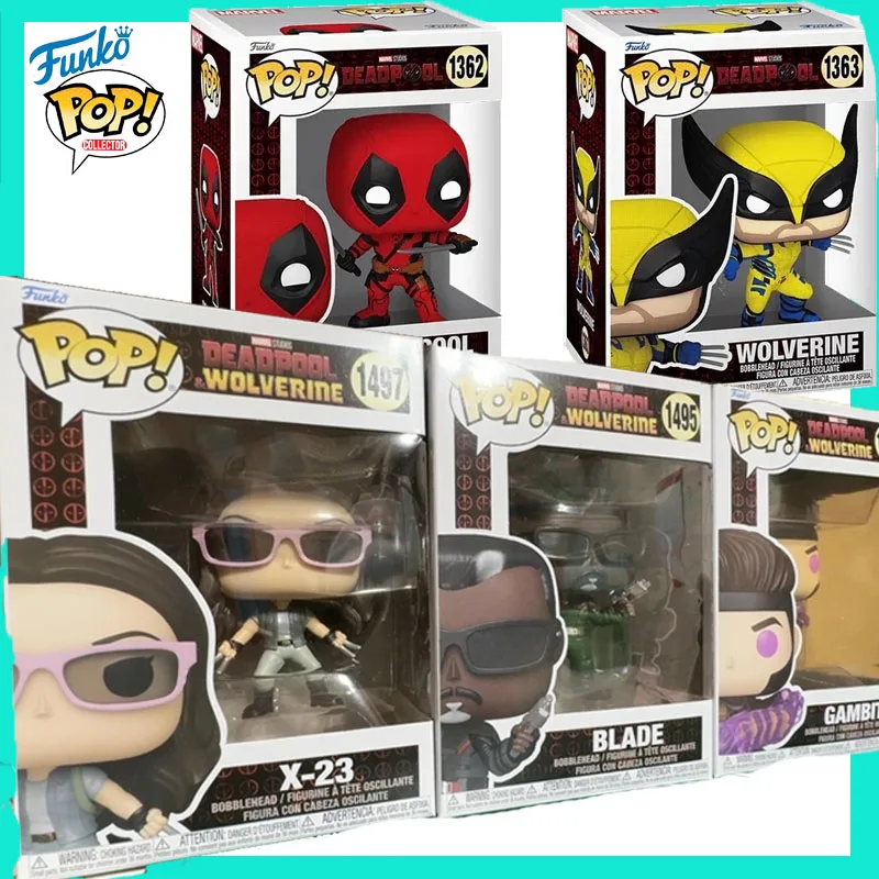 

New in Stock Funko POP Deadpool Dual Swords & Wolverine Action Figure Movie Collectible Toys Gift for Kids Children's Day