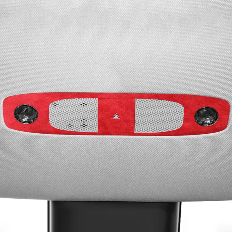 Made of Alcantara For Tesla Model 3 (2019-2023)/ Y(2019-2024) Reading Light Control Panel Trim Sticker Car Interior Accessories view 6